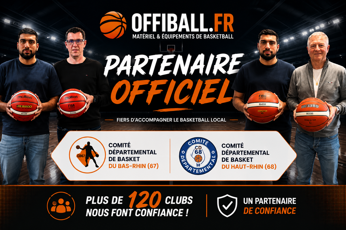 OFFIBALL partenaire officiel des comités départementaux de basket du Bas-Rhin et du Haut-Rhin
